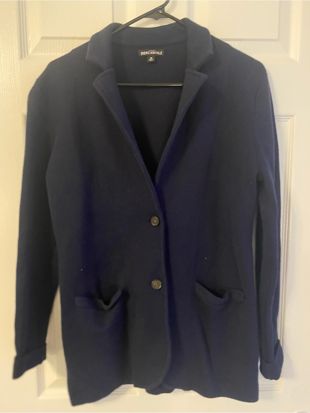 J. Crew Schoolboy Academia Preppy Navy Women's Knit Blazer